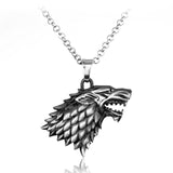 Wolf Head Stark Necklace