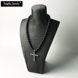 Stand Necklace Obsidian Skull