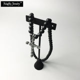 Stand Necklace Obsidian Skull