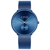 CIVO Black Casual Watches