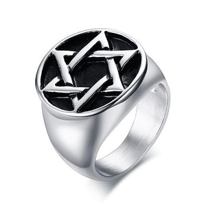 Star of David Stainless Ring