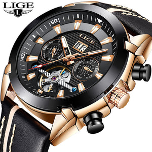 New LIGE Fashion  Mechanical Watch x